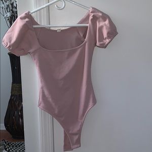 Mauve colored bodysuit